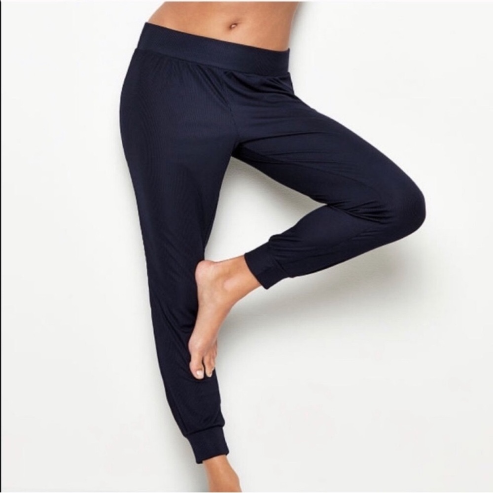Victoria's Secret Ribbed Navy Joggers XS
